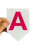 Personalized Banner Flags ANY TEXT Pink – Flag Garland, Custom Message