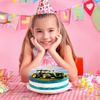 Tractor cake topper edible wafer round 20 cm premium, vegan, gluten-free, cut