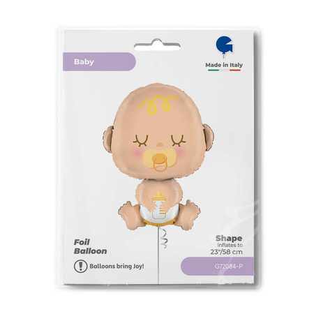 Folienballon - Baby, Bohne 79cm, Grabo