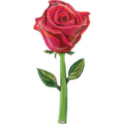 Foil Balloon - Red Rose 68x166 cm, Grabo