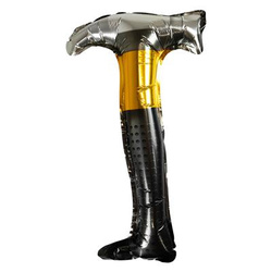 Hammer Foil Balloon - Black & Gold 40x21cm