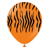 Latex Balloons Safari Tiger Orange, 30cm, 25 pcs.