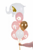 Balloons latex one elephant, pastel pink 30cm, 50 pieces