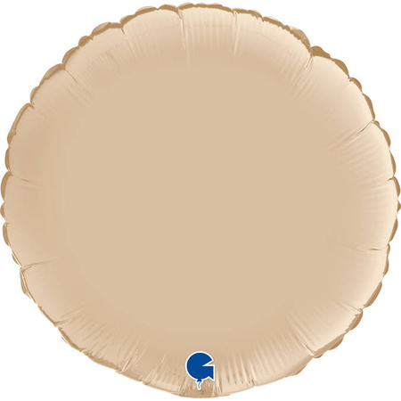 Foil Balloon - Satin cream round 46 cm, Grabo