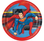 Paper plates multicolor Superman Krypton 23 cm