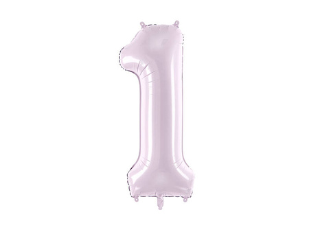 The number 1 Foil balloon, 72cm, lilac