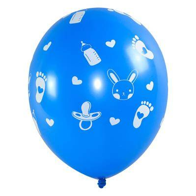 Baby Shower Latexballons für einen Jungen 28cm, 5 Stk.