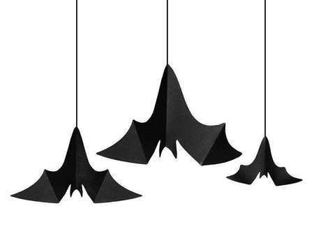 Pendants Bats, black (1, Op. / 3 pcs.)