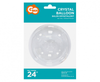 Transparent balloon, round crystal BOBO, 42cm