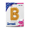 Foil balloon Letter B, 66cm, Gold