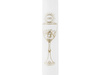 Kommunion Kerzen Weiß, 29 cm, 4 Stück