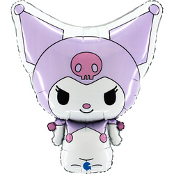 Hello Kitty Kuromi Folienballon, Lila, 49x56 cm, Grabo