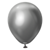 Latex Balloons Mirror Space Grey, 13cm, 100 pcs.