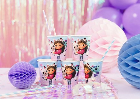 Paper Cups Gabby's Dollhouse Mix 250 ml 6 pcs