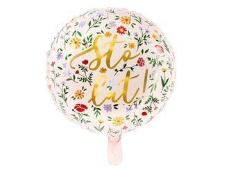 Folienballon Sto Lat! Heller Rosa Boho, 35 cm