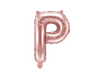 Letter P Foil balloon, 35cm, Rose Gold rose gold