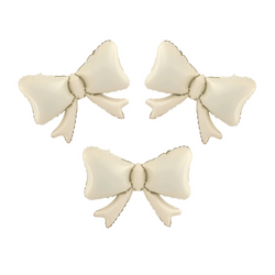 Foil Balloon Bows beige 55 x 42cm 3pcs