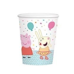 Pappbecher, Peppa-Pig, 250 ml, 8 Stk.