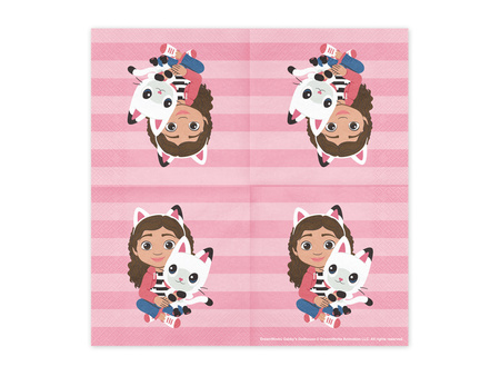 Napkins Gabby’s Dollhouse Multicolor Mix 33 x 33 cm 20 pcs
