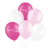 Set aus Latexballons, heilige Taufe, Rosa, 6 Artikeln