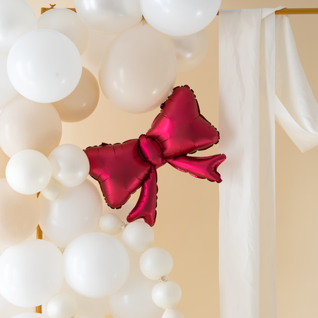 Folienballon Schleifen rot 55 x 42cm 3Stk