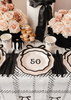 Paper Plates "Hello 50" – 18 cm, 6 pieces