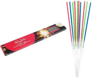 Sparklers - neon colors, 25 cm, 10 pcs