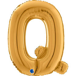 Foil balloon letter Ó, q, 66cm, gold