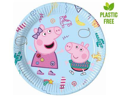 Paper plates, Peppa pig, 23 cm, 8 pcs.