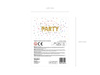 Foil balloon letter D, 35cm, gold