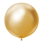 Latexballons Mirror Gold, Kalisan, 45 cm, 25 Stück.