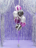 Silver balloons weights