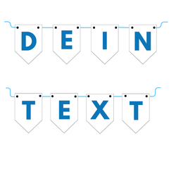 Personalized Flag Banner, Blue – Custom Garland with Any Text