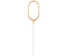 Cold fireworks gold number 0, 17cm.