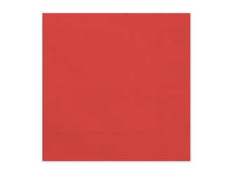 Paper napkins Dark Red 33x33cm 20pcs