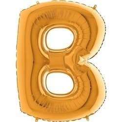 Foil balloon 40 Letter 'B gold