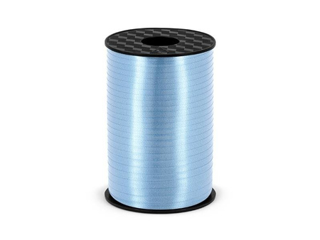 Plastic ribbon, blue, blue, 5mm / 225m