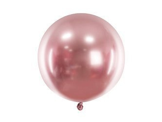 Ballon runden glänzend, Rosegold, 60 cm, 1 Stk.