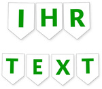 Personalized Flag Banner with Green Letters – Custom Garland