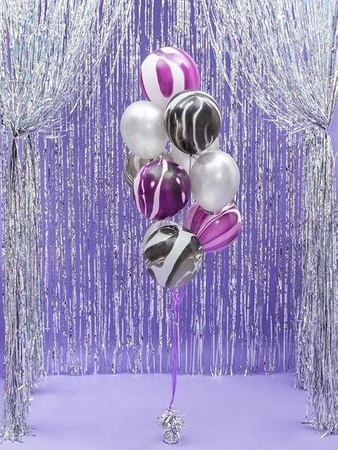 Silver balloons weights