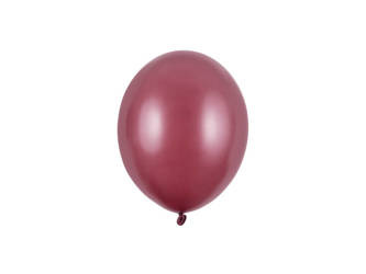 Starke Latexballons, Maroon, Metallic Maroon, 12cm, 100 Stk.
