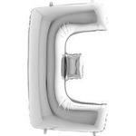 Folienballon Buchstabe E, 40 ', Silber