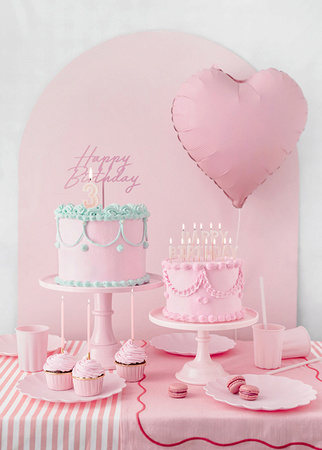 Heart-Shaped Foil Balloon, Pink, 45 cm