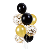 A set of gold balloons with confetti mix, 30cm, 10 pcs.