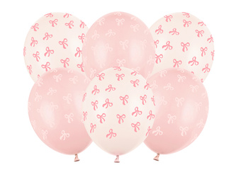 Luftballons Strong Schleifen Mix Pastell 30 cm 6 Stk