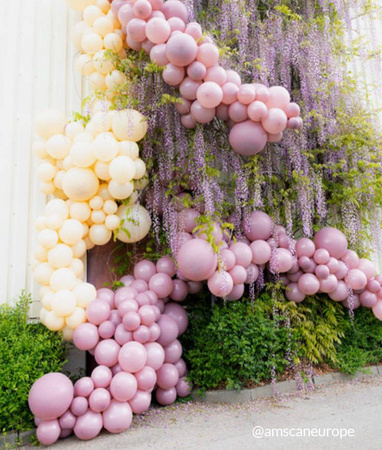 Rosa Latexballons, Decorator Antique Pink, 61cm, 4 Stück.