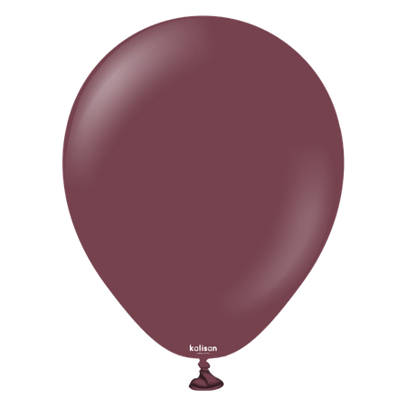 Latex Balloons Kalisan Standard Burgundy, 30cm, 100 pcs.