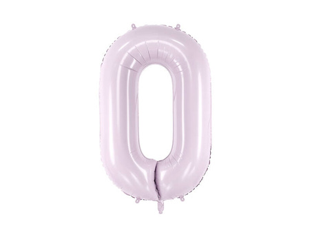 The number 0 Foil balloon, 72cm, lilac