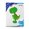 Foil balloon - green Dinosaur Tyrannosaur, 97 cm Grabo