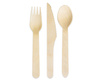 Eco Wooden cutlery, mix of 6